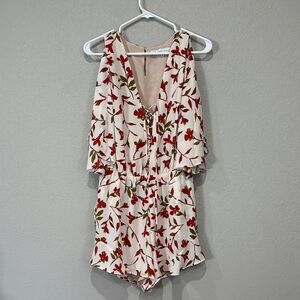Lovers + Friends Floral Print Romper